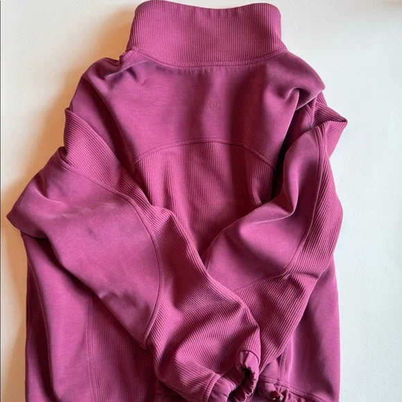Lululemon Softstreme Plum Quarter-Zip Pullover - Picture 4 of 4